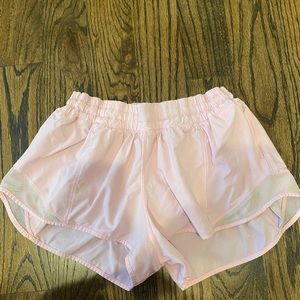 Light pink lulu lemon shorts